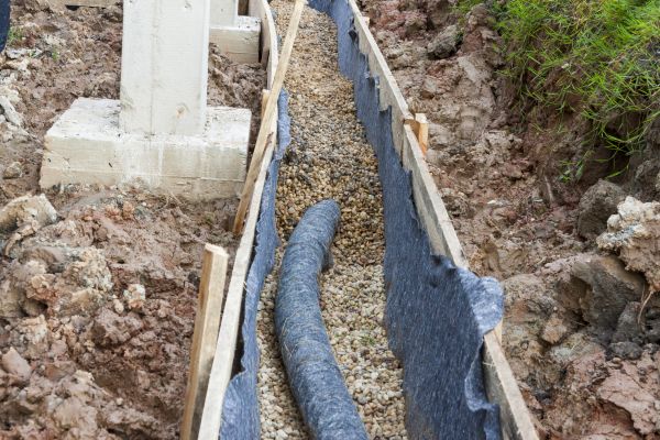 French Drain Installation in West Bend